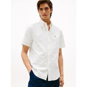 Tommy Hilfiger Relaxed Fit Short Sleeve White Oxford Shirt